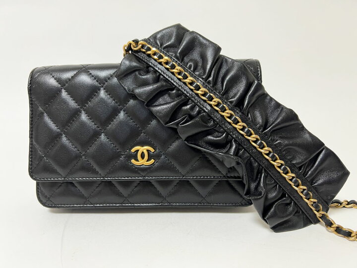 楽天市場】CHANEL シャネル マトラッセ チェーンウォレット クラッチ 
