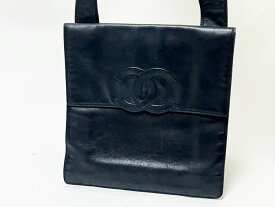 CHANEL シャネル ショルダーバッグ 斜め掛け ラムスキン ブラック ゴールド金具 ヴィンテージ 5番代 【中古】