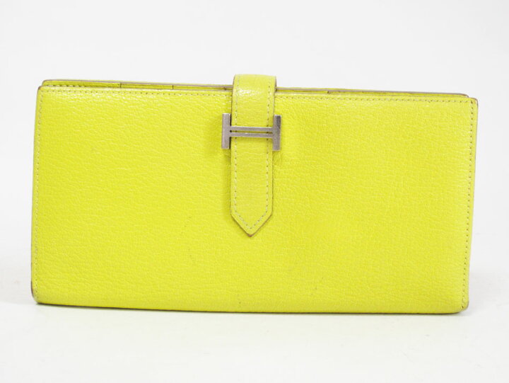 楽天市場】HERMES エルメス ベアンスフレ 長財布 マチあり レザー  