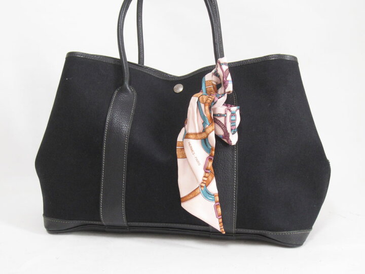 楽天市場】HERMES エルメス ガーデンパーティ36 PM キャンバス トート 