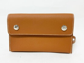 HERMES エルメス エルメスナップ トゥゴー ウォレットバッグ ショルダーバッグ ポーチ エプソン ゴールド W刻印 H085291CK37 2025年2月購入 新品同様 【中古】
