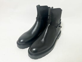 HERMES エルメス メンズ ショートブーツ ジェフ 靴 ケリーモチーフ ブラック サイズ：44 WS242946ZH2404 未使用品【中古】