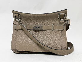 HERMES エルメス ジプシエール31 ショルダーバッグ トリヨンクレマンス レザー グレー シルバー金具 D刻印 美品 【中古】