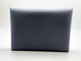 HERMES エルメス カルヴィ デュオ コインケース カードケース エプソン ネイビー W刻印 未使用品【中古】