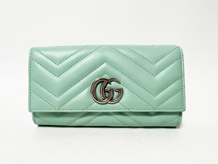 楽天市場】GUCCI グッチ 2つ折り長財布 GGマーモント コンチネンタル 