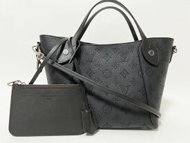 送料無料 LOUIS VUITTON ルイヴィトン マヒナ ヒナPM トートバッグ ショルダーバッグ ポーチ付き レザー ノワール ブラック M54350 超美品 【中古】