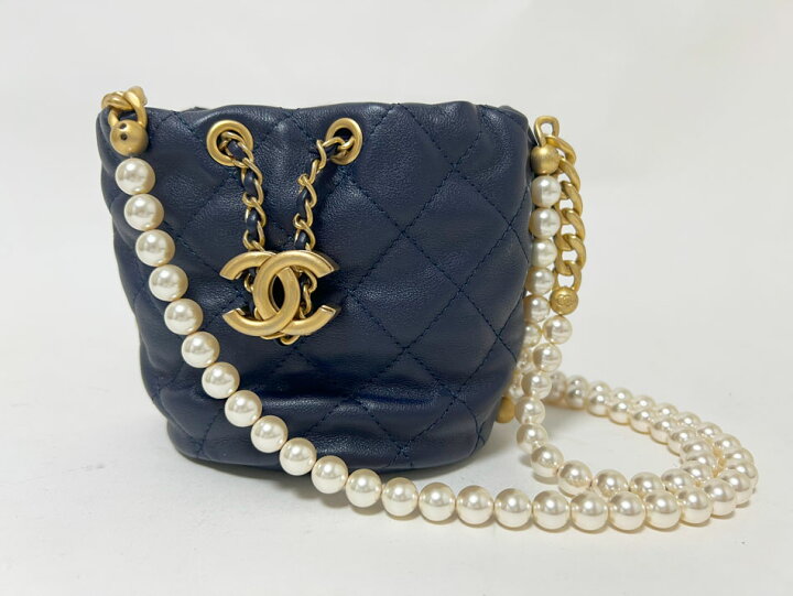楽天市場】CHANEL シャネル マトラッセ ミニ ショルダーバッグ パール 