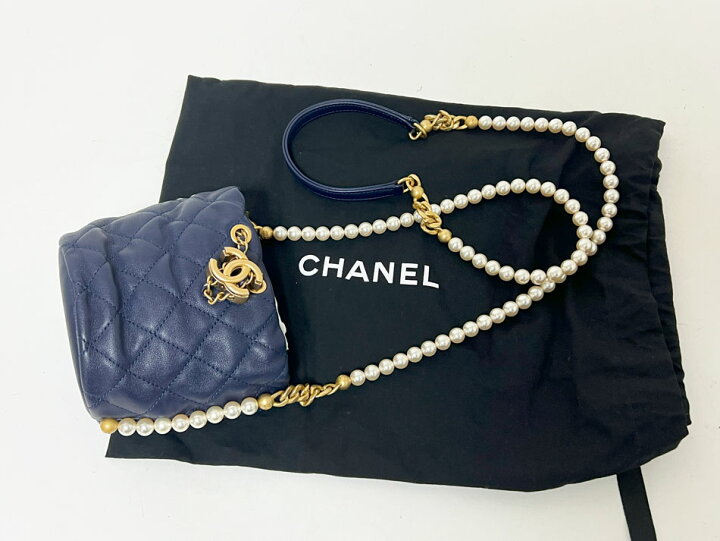 楽天市場】CHANEL シャネル マトラッセ ミニ ショルダーバッグ パール 