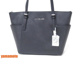 MICHAEL KORS マイケルコース トートバッグ ショルダーバッグ ブラック レザー シルバー金具 超美品【中古】