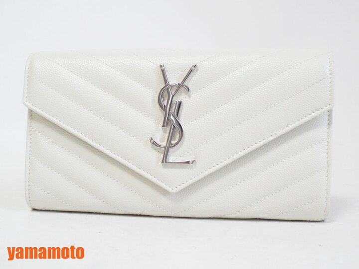 楽天市場】YVESSAINTLAURENT イヴサンローラン YSL 長財布 ホワイト 