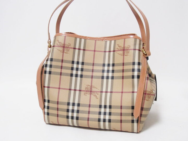楽天市場】BURBERRY バーバリー トートバッグ ポーチ HAYMARKET  