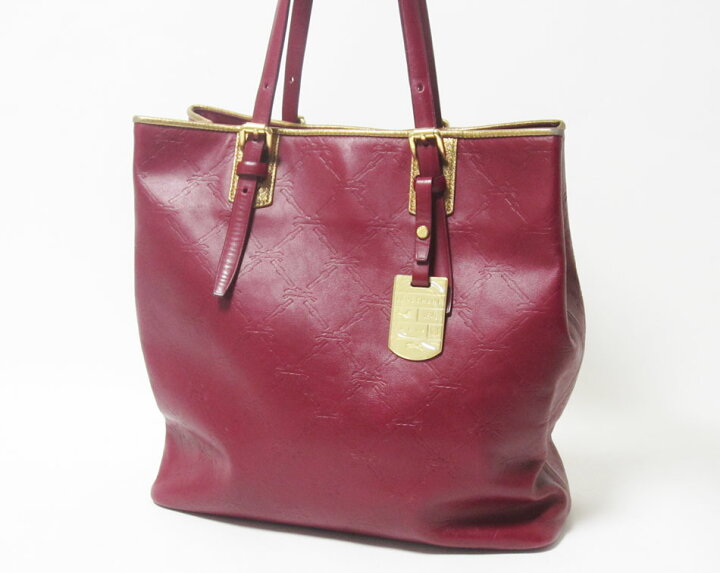 楽天市場】LONGCHAMP ロンシャン トートバッグ レザー レッド ゴールド  
