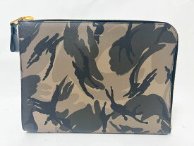 TOM FORD トムフォード クラッチバッグ セカンドバッグ ドキュメントケース メンズ グリーン H0355T ICL022 美品【中古】