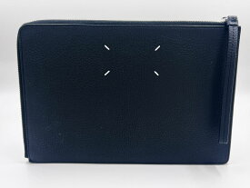 Maison Margiela メゾン マルジェラ クラッチバッグ レザー ブラック SA1TT0004 P4746 T8013 超美品【中古】