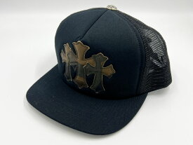 Chrome Hearts クロムハーツ セメタリ― トリプルクロス メッシュ キャップ 帽子 カモフラ 迷彩 ワンサイズ 新品同様【中古】