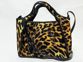 STELLA McCARTNEY ステラマッカートニー レオパード トートバッグ ショルダーバッグ クロスボディバッグ 2WAY ポーチ付き 513860WP0056 美品【中古】
