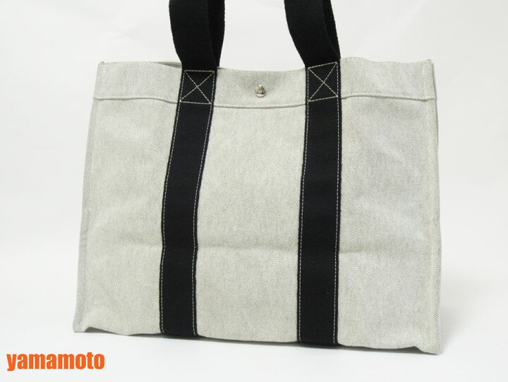 楽天市場】HERMES エルメス ドーヴィルGM トートバッグキャンバス  