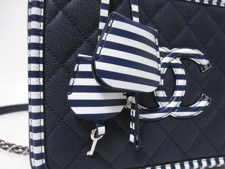 楽天市場】CHANEL シャネル キャビアスキン スモール ヴァニティケース
