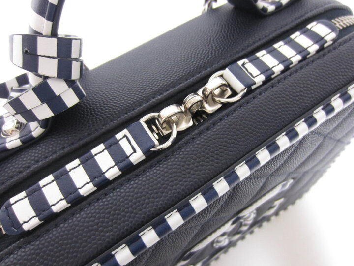 楽天市場】CHANEL シャネル キャビアスキン スモール ヴァニティケース 