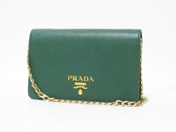 楽天市場】PRADA プラダ チェーンウォレット ショルダーバッグ ポーチ  