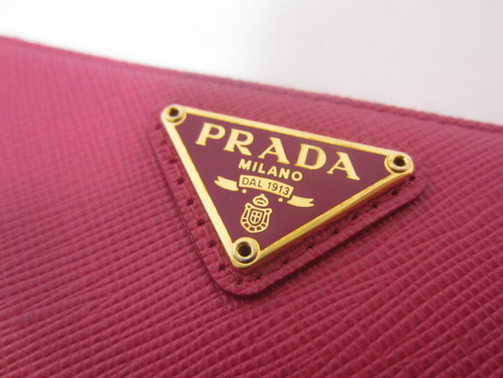 楽天市場】PRADA プラダ ラウンドファスナー財布 長財布 SAFFIANO  