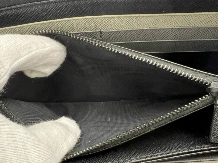 楽天市場】PRADA プラダ ラウンドファスナー財布 長財布 SAFFIANO  