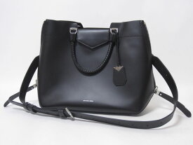 MICHAEL KORS マイケルコース 2WAYバッグ ショルダーバッグ トートバッグ ストラップ カーフ ブラック 美品【中古】