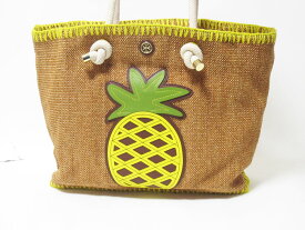 TORY BURCH トリーバーチ ショルダーバッグ ストロー パイナップル ロープ 美品 【中古】