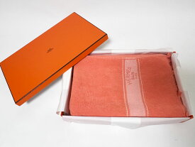 HERMES エルメス ビーチタオル バスタオル YACHIN ヨッティング コットン オレンジ 未使用品 【中古】