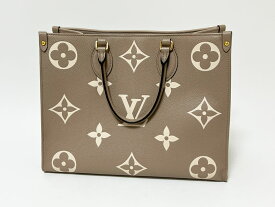 LOUIS VUITTON ルイヴィトン アンプラント オンザゴーMM バイカラー トゥルトレール クレーム トートバッグ ショルダーバッグ M45494 美品【中古】