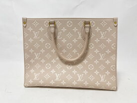 LOUIS VUITTON ルイヴィトン アンプラント オンザゴーMM トートバッグ ショルダーバッグ ピンクベージュ イエロー ピンク M46128【中古】