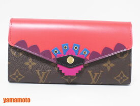 ルイヴィトン モノグラム ポルトフォイユサラ 長財布 2つ折り モノグラムトーテム Flamingo フラミンゴ ピンク M61348 新品【中古】