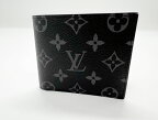 LOUIS VUITTON ルイヴィトン モノグラム エクリプス ポルトフォイユマルコNW 2つ折り 財布 メンズ M62545 超美品【中古】