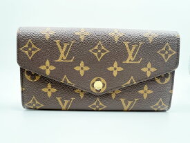LOUIS VUITTON ルイヴィトン モノグラム ポルトフォイユサラ NW 長財布 2つ折り ブルーオランプ M83580 美品 【中古】