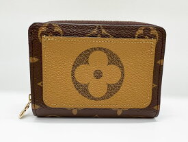 LOUIS VUITTON ルイヴィトン モノグラム リバース ポルトフォイユ・ルー 2つ折り 財布 M81461 新品同様【中古】