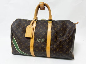 LOUIS VUITTON ルイヴィトン モノグラム キーポル45 ボストンバッグ 旅行バッグ イニシャル M41428 【中古】