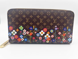 LOUIS VUITTON ルイヴィトン モノグラム LVxTM 村上隆 ジッピーウォレット ラウンドファスナー財布 M14162 未使用品【中古】