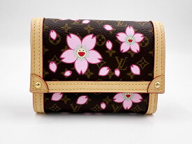 LOUIS VUITTON ルイヴィトン モノグラム チェリー LVxTM 村上隆 ポルトフォイユ・ヴィクトリーヌ 3つ折り財布 M13427 新品同様【中古】