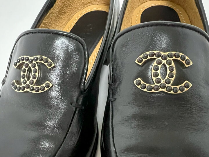 楽天市場】CHANEL シャネル レディース ローファー シャイニー カーフ 