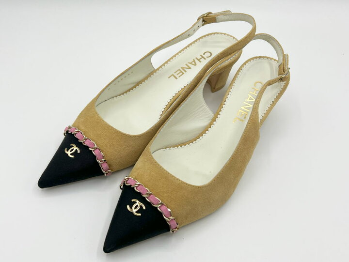 楽天市場】CHANEL シャネル レディース パンプス 靴 slingbacks 