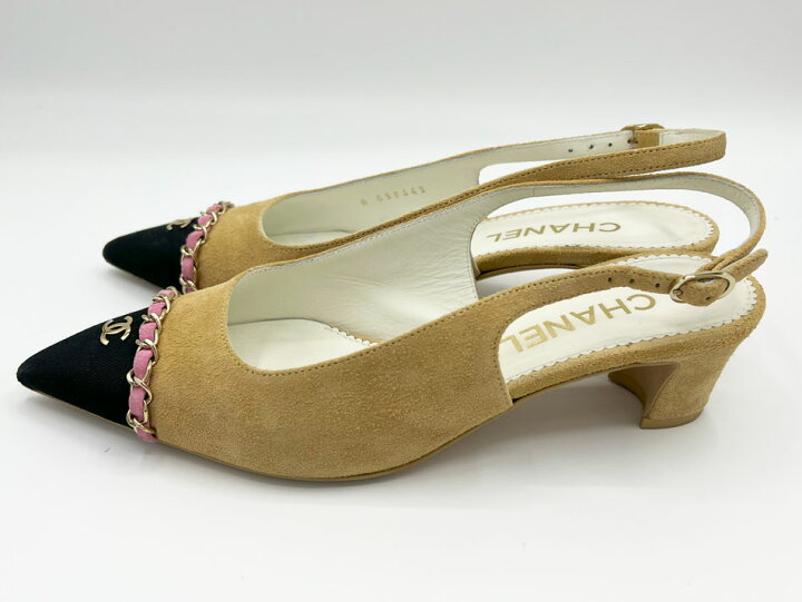 楽天市場】CHANEL シャネル レディース パンプス 靴 slingbacks 