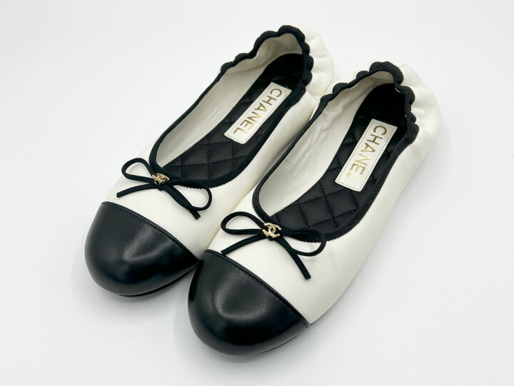 楽天市場】CHANEL シャネル レディース バレリーナ フラット シューズ 