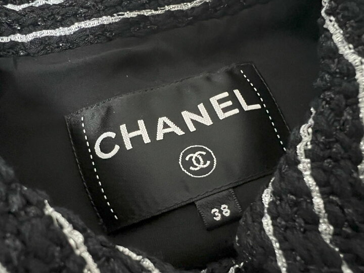 楽天市場】CHANEL シャネル レディース ジレ ベスト トップス ボーダー 