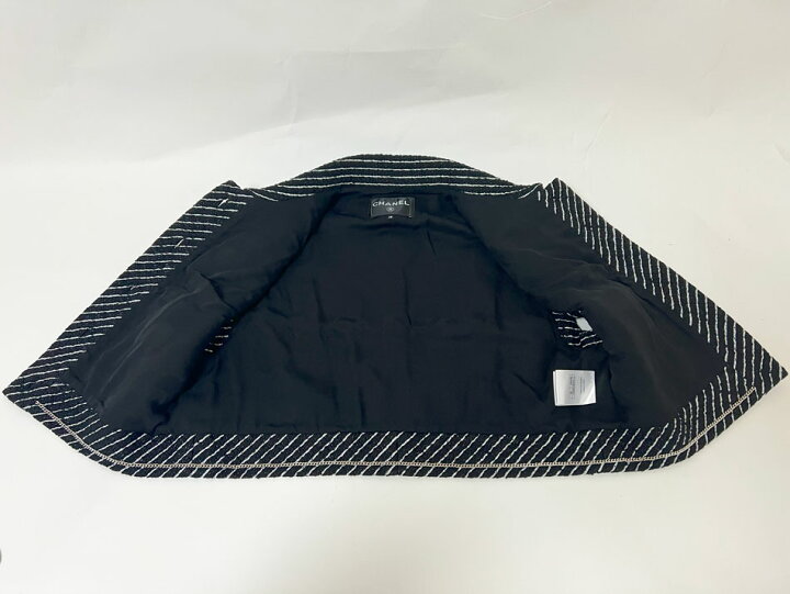 楽天市場】CHANEL シャネル レディース ジレ ベスト トップス ボーダー 