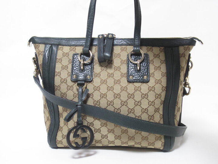 楽天市場】GUCCI グッチ 2WAY ショルダーバッグ トートバッグ ベージュ 