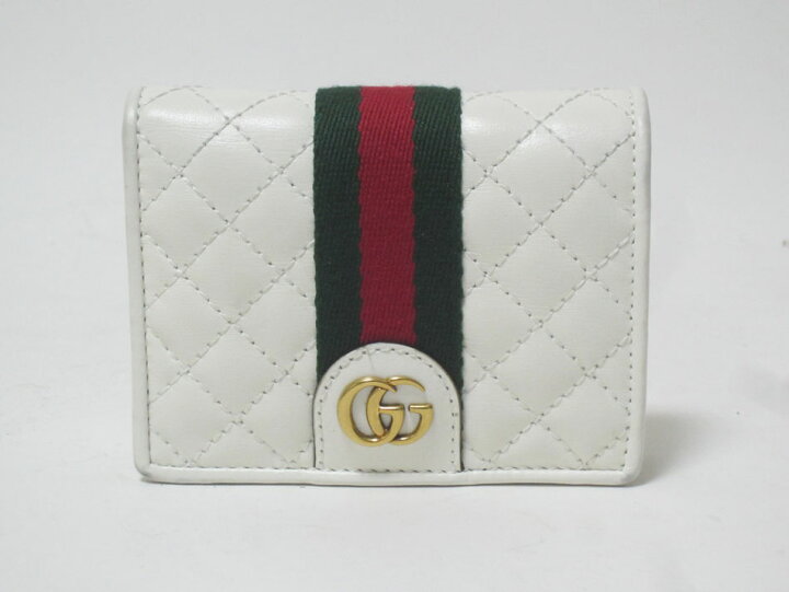 楽天市場】GUCCI グッチ ダブルG キルティング コンパクトウォレット 2 