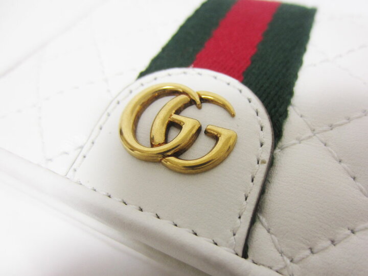 楽天市場】GUCCI グッチ ダブルG キルティング コンパクトウォレット 2 