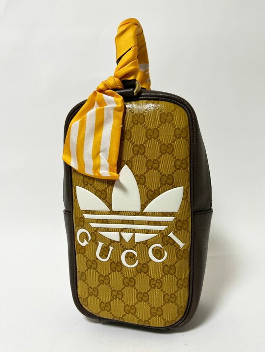 楽天市場】GUCCI adidas グッチ アディダス GG ミニ トップ ハンドル 