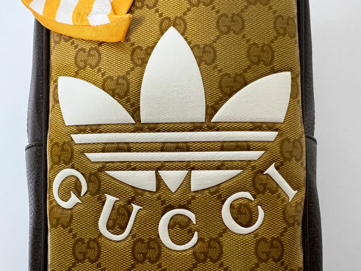 楽天市場】GUCCI adidas グッチ アディダス GG ミニ トップ ハンドル  