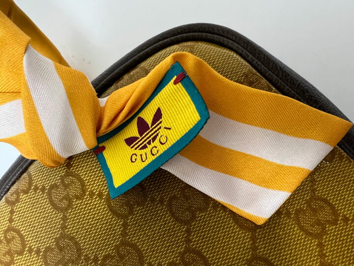楽天市場】GUCCI adidas グッチ アディダス GG ミニ トップ ハンドル  